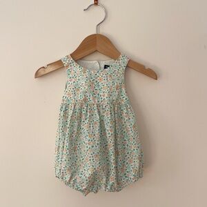 GAP NWOT Girls Pastel Floral Open Back Spring Summer Bubble